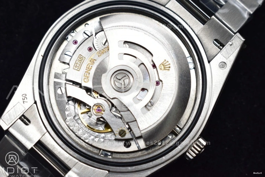 40 V2 Roman GMF SS Bracelet Steel Iced DayDate President On Dial Markers Blue A3255 904L 0309